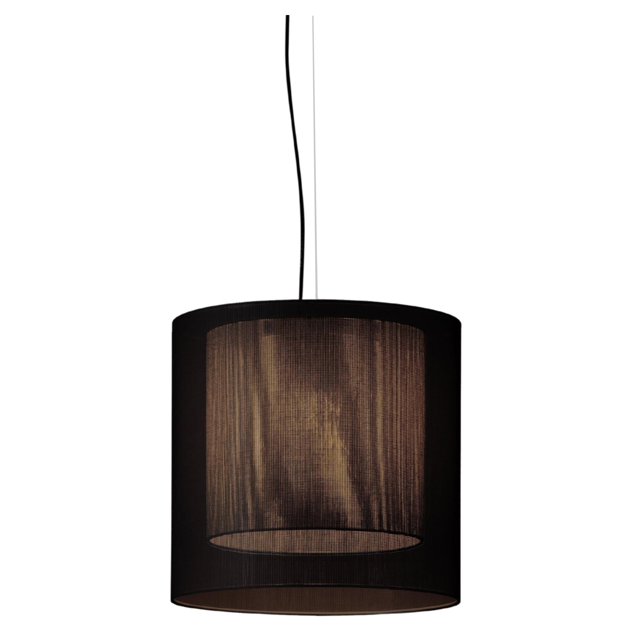 Black and Grey Moaré MS Pendant Lamp by Antoni Arola For Sale