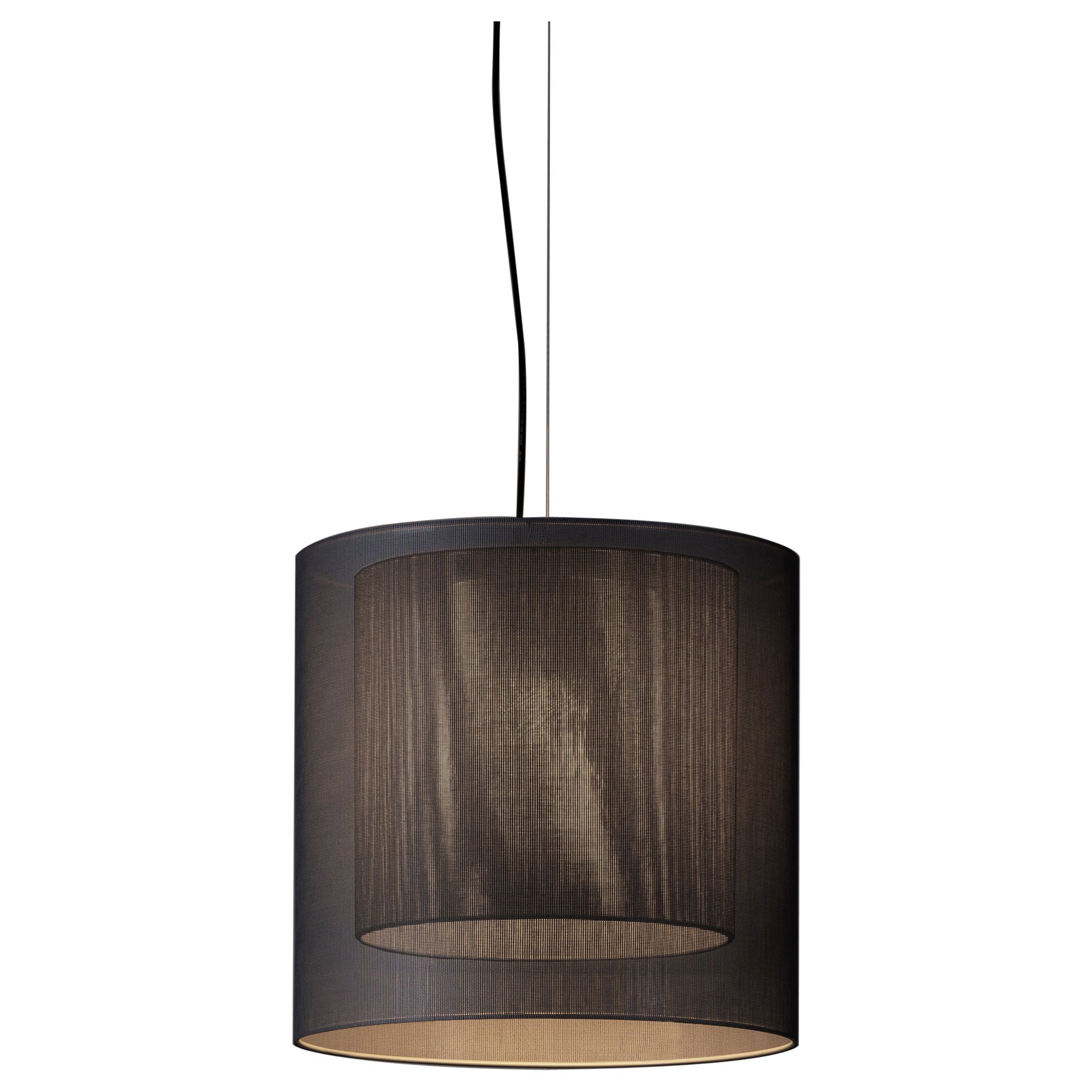 Grey Moaré MS Pendant Lamp by Antoni Arola For Sale