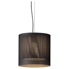 Lampe pendante Moaré MS grise d'Antoni Arola