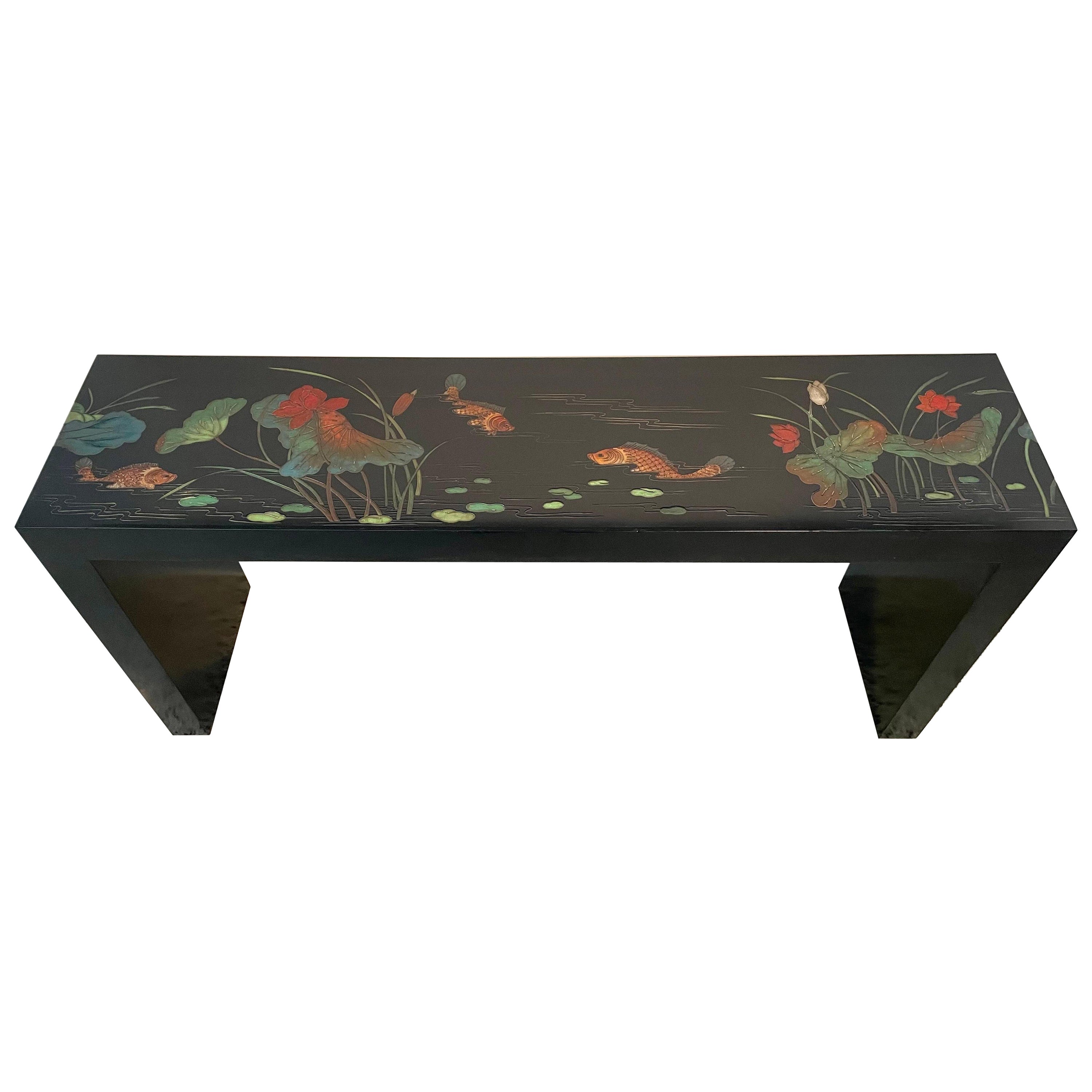 Table Console Coromandel Art Déco Revival en vente