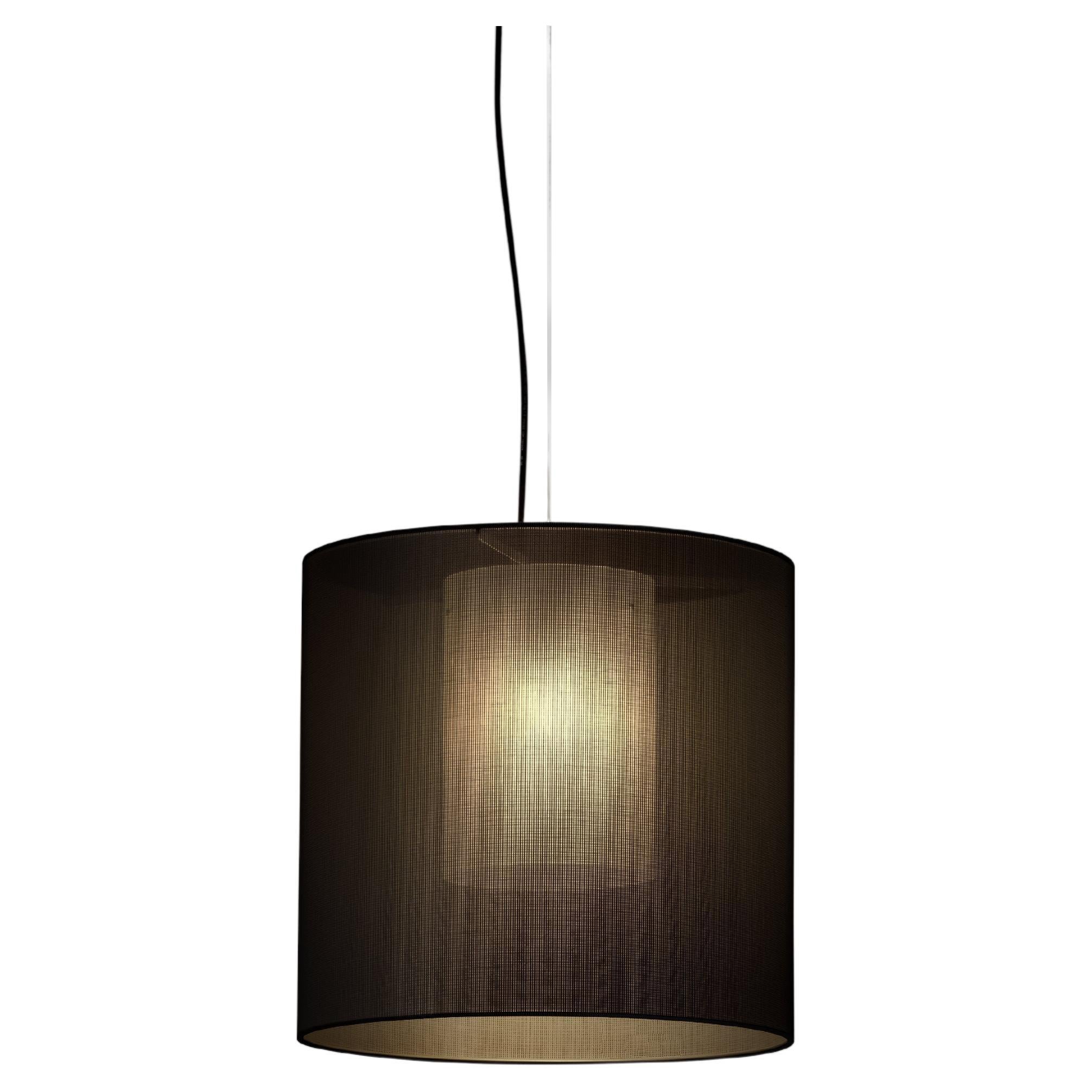 Black Moaré M Pendant Lamp by Antoni Arola For Sale