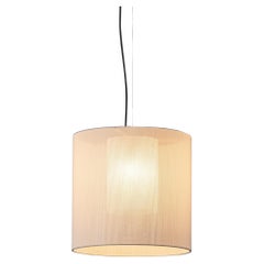 Lampe suspendue Moaré M blanche par Antoni Arola