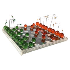 Vintage Mid-Century Modern Handcrafted Lucite Chess Set