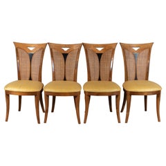 Vintage Set of  French Art Deco Style Dinning Chairs