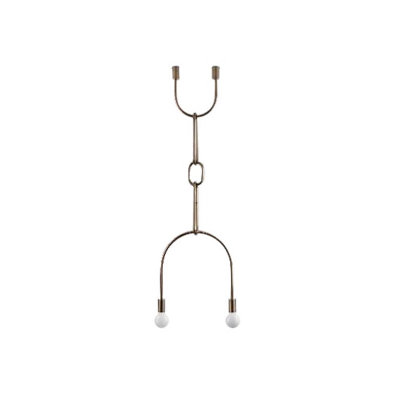 Chain on U Pendant Light by Volker Haug For Sale