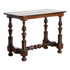 Italian, Bologna, Louis XIV Period Carved Walnut Table, Late 17th Century