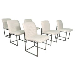 Thin Frame Chrome Dining Chairs