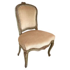 French 18th Century Louis XV Side Chair in Todd Hase Upholstery