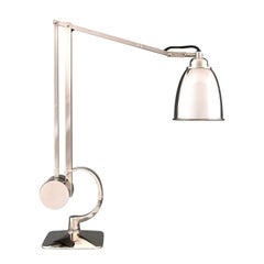 Functional Mid-Century Modern Style Brass Desk Lamp, Re Edition