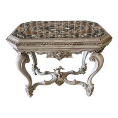 Antique Italian Pietra Dura Center Table