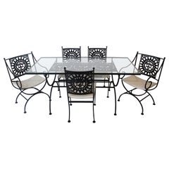 Mayan Iron Dining Set by Arthur Umanoff for Shaver Howard Furniture