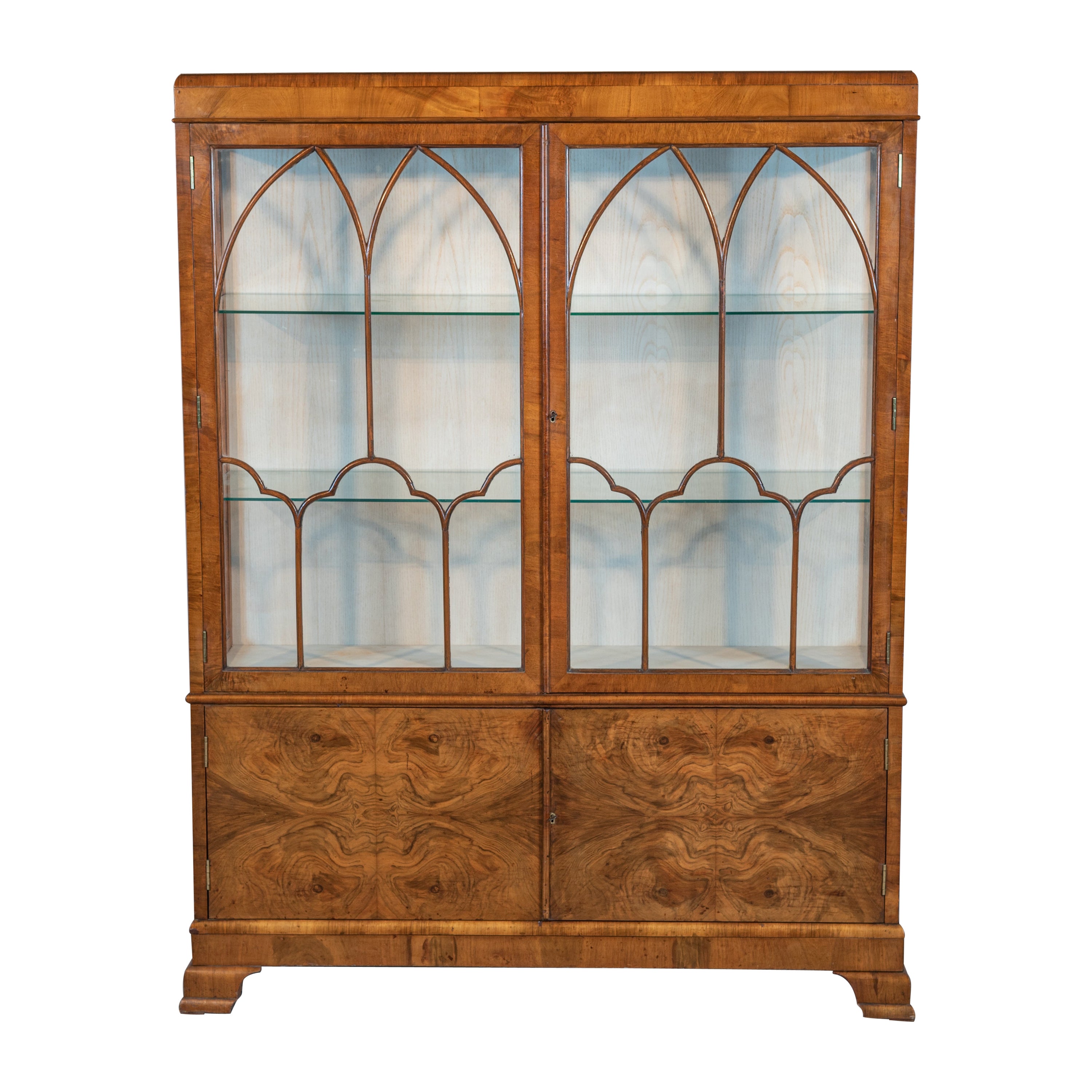 Early 20th Century English Bookcase Vitrine For Sale