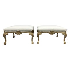 Vintage Pair of Claw and Ball Benches