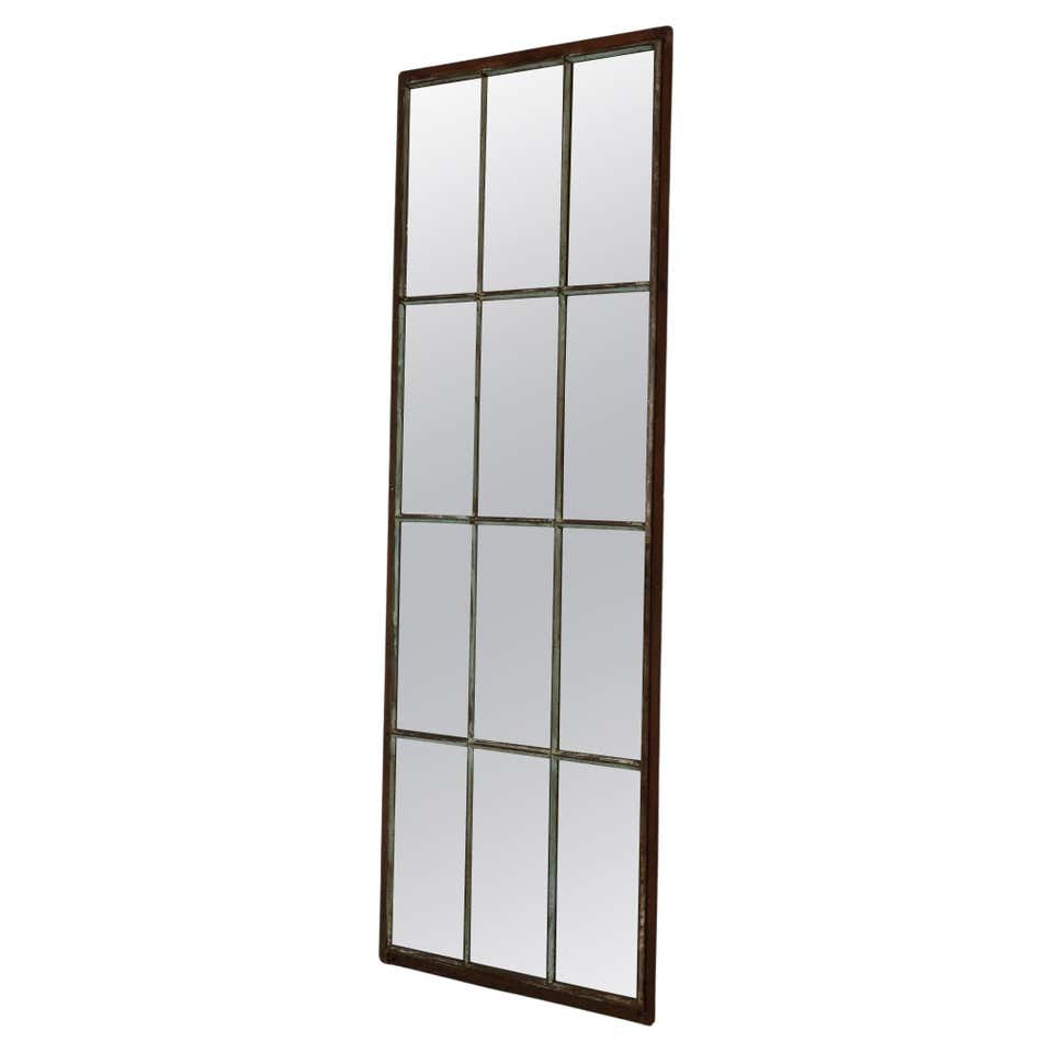 Large Industrial Style French Window Mirror at 1stDibs | large ...