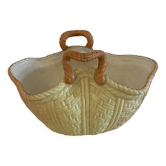 Antique China Blush Ivory Basket by Locke & Co of Worcester