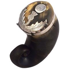 Schottische Horn-Schnupftabakdose aus der georgianischen Epoche