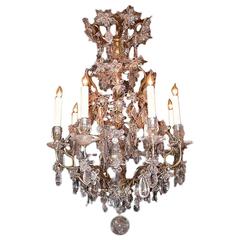 Louis XV Style Rock Crystal Chandelier 6