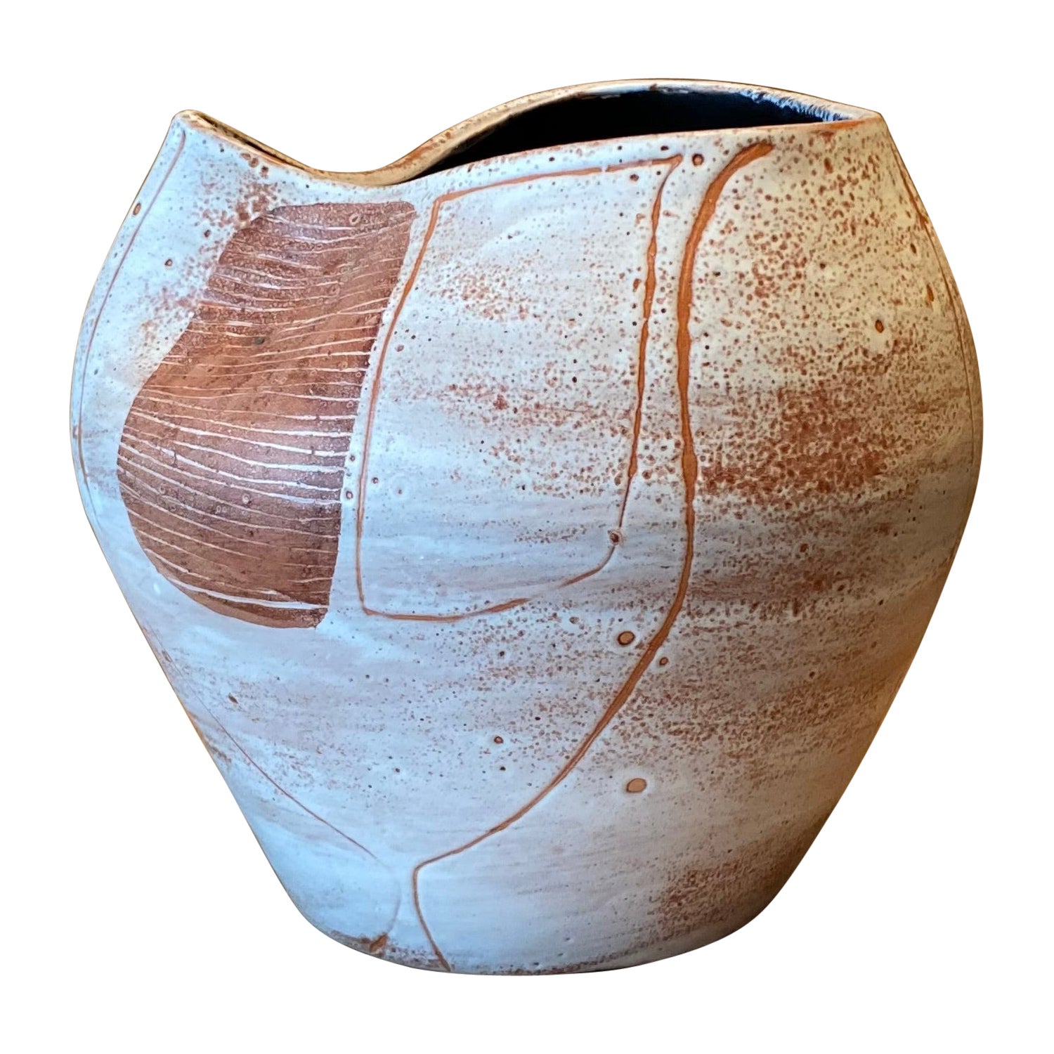 Vase en céramique de Mado Jolain, France, années 1960