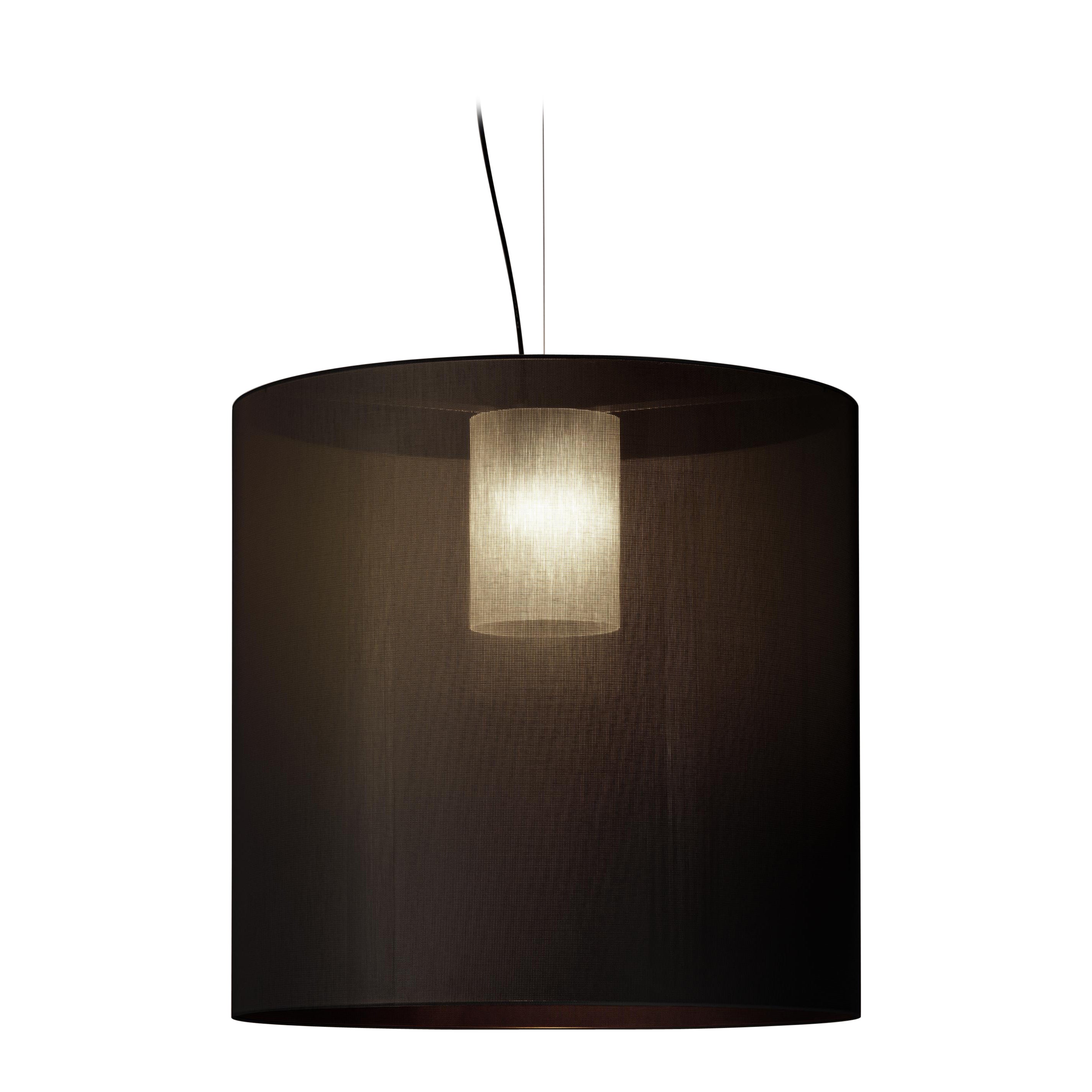 Black Moaré X Pendant Lamp by Antoni Arola For Sale