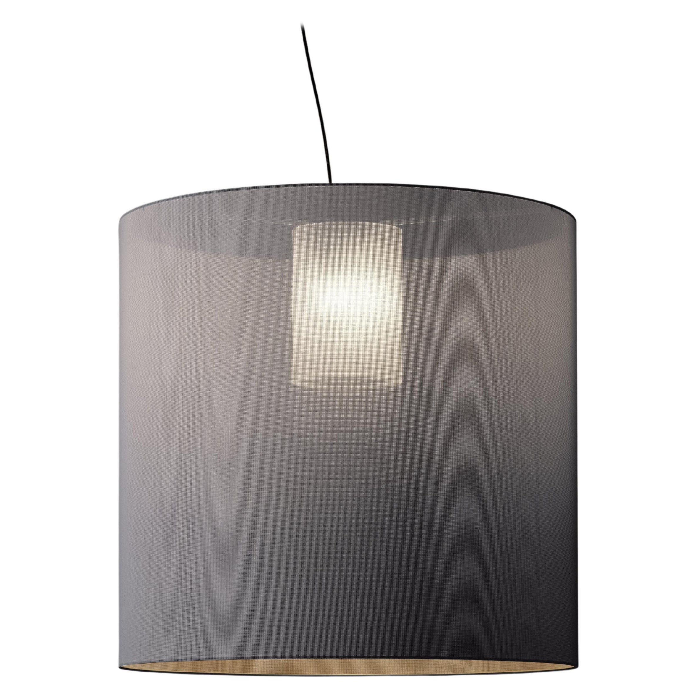Grey Moaré X Pendant Lamp by Antoni Arola For Sale