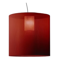 Red Moaré X Pendant Lamp by Antoni Arola