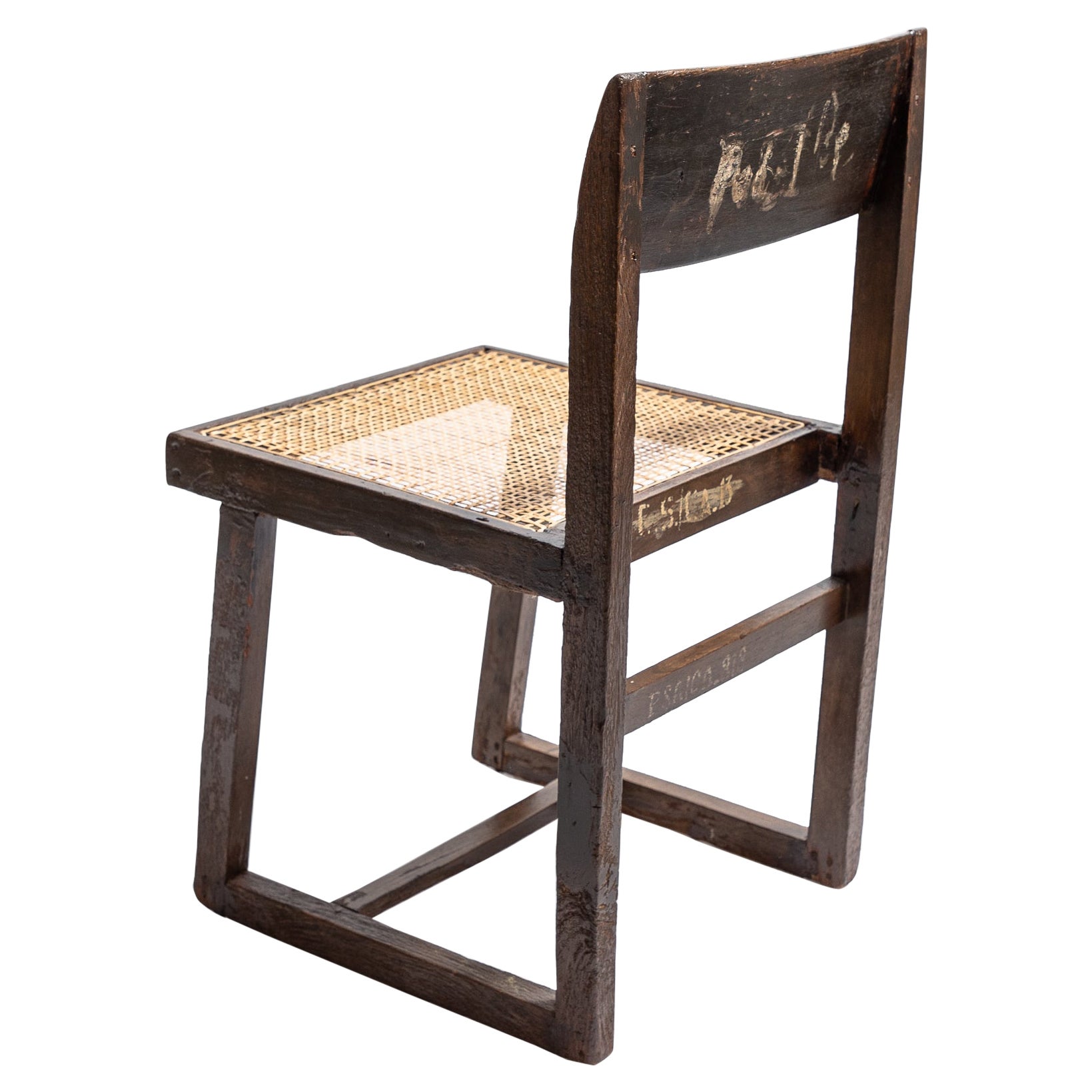 Chaise « Box Chair » de Pierre Jeanneret vers 1960 en vente