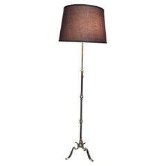 Retro French Modern Style Brass Floor Lamp