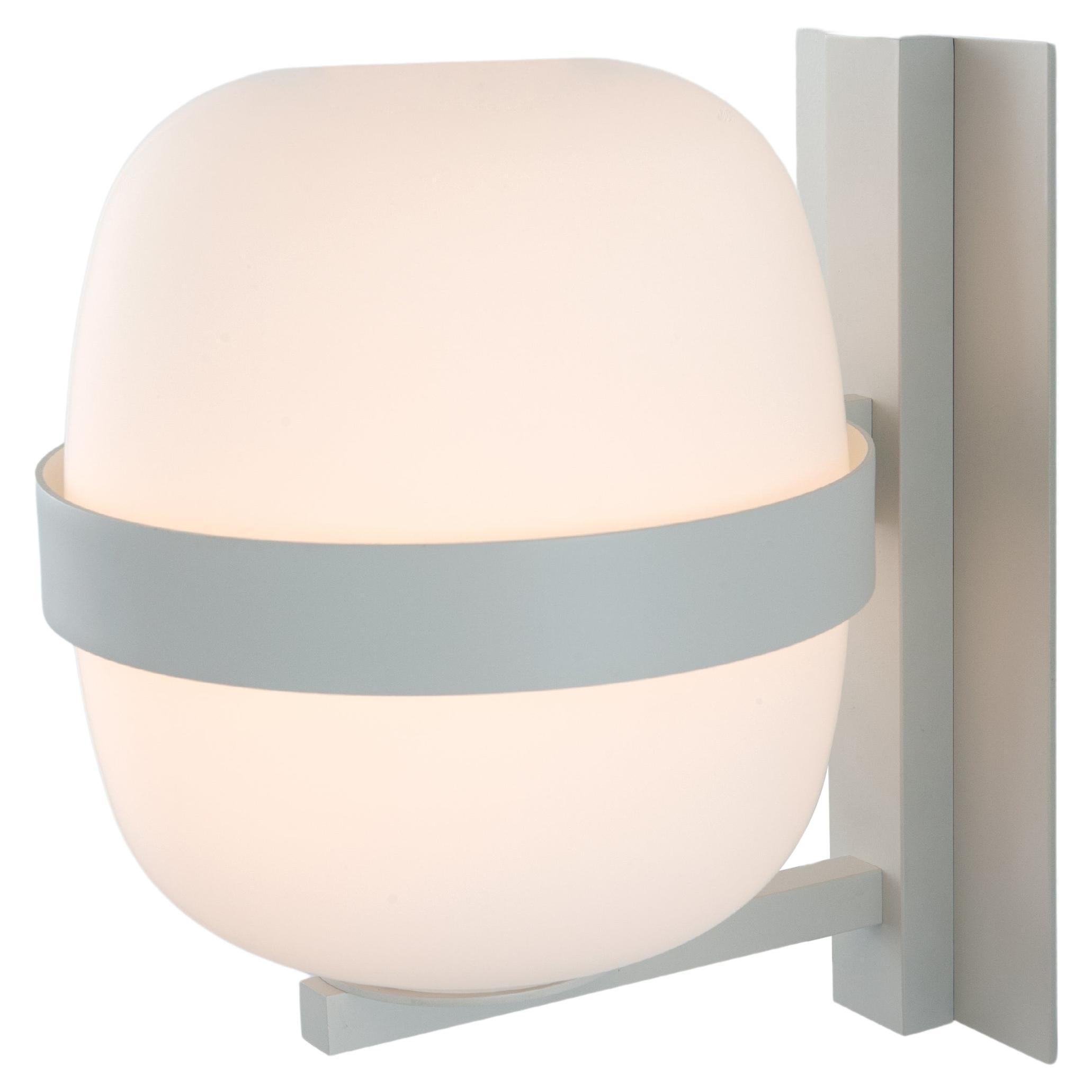 White Wally Wall Lamp by Miguel Milá