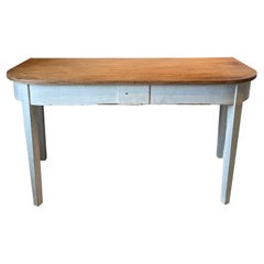 Early 19th Century English Mahogany D-Shaped Console Table