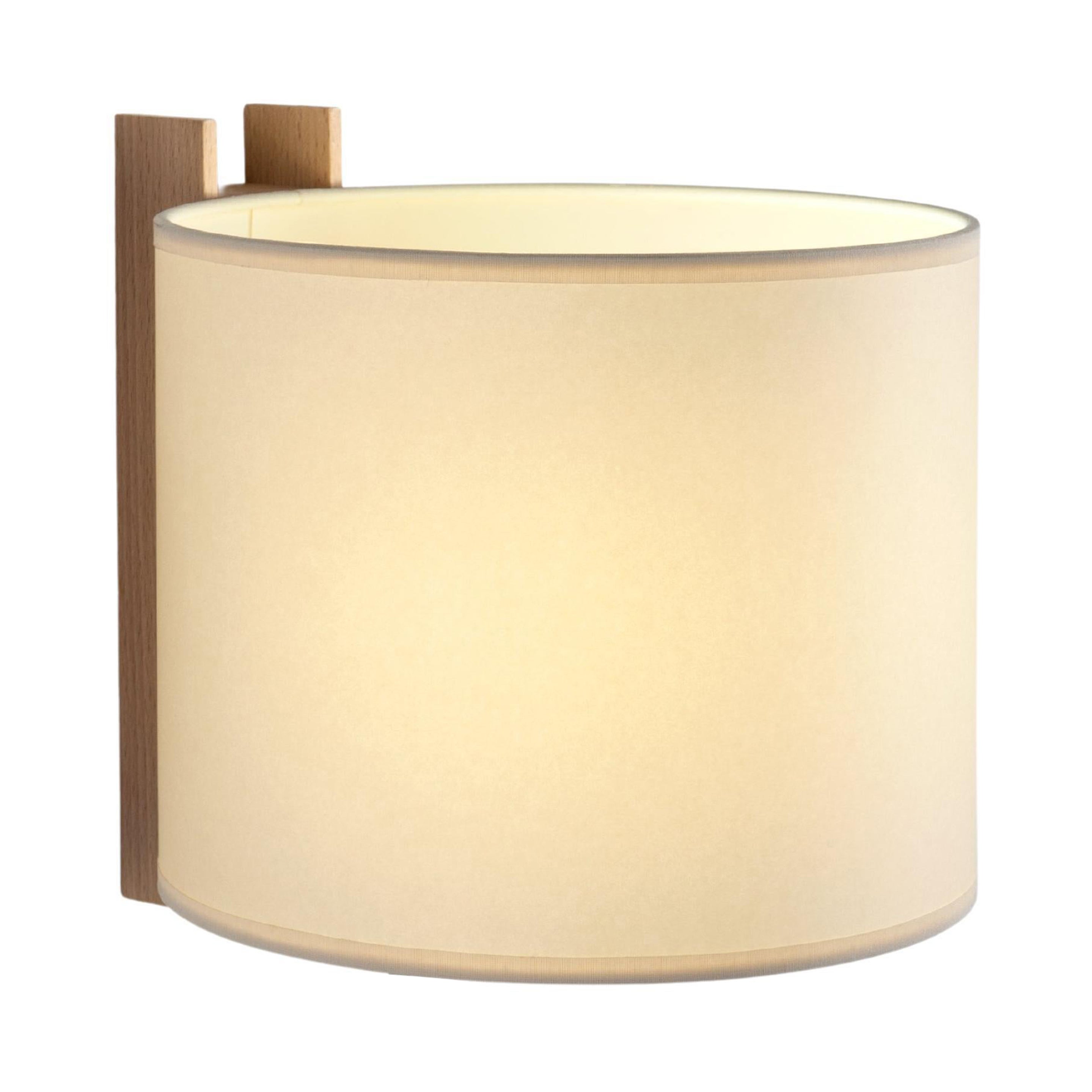 Beige and Beech TMM Corto Wall Lamp by Miguel Milá For Sale