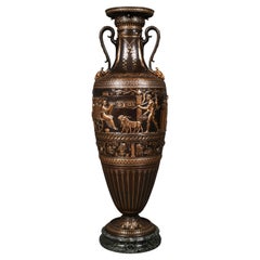Vintage Large Neo-Greek Vase by F. Levillain & F. Barbedienne, France, circa 1890