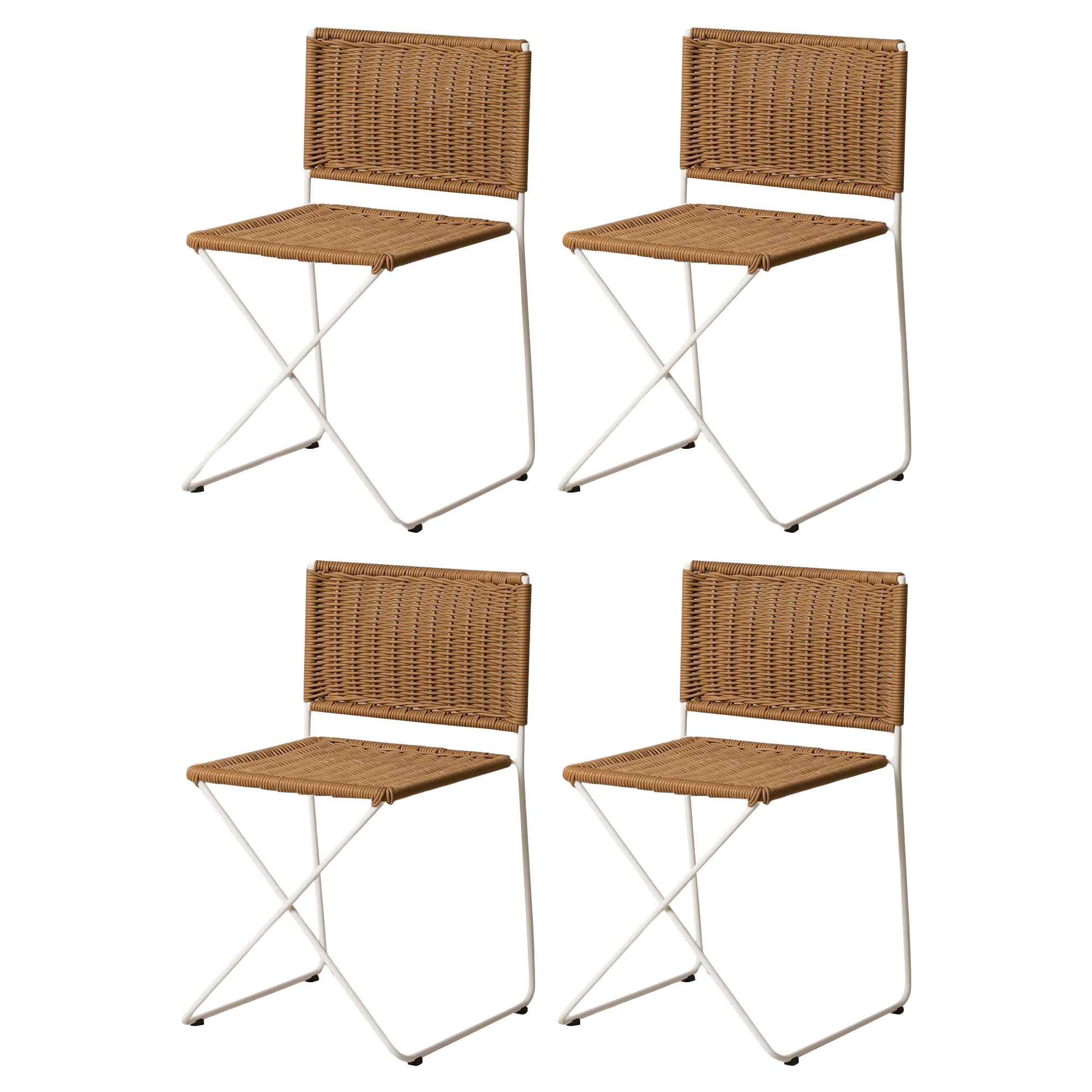 Set of 4 Natural Ramón Chair by Ramón Bigas For Sale