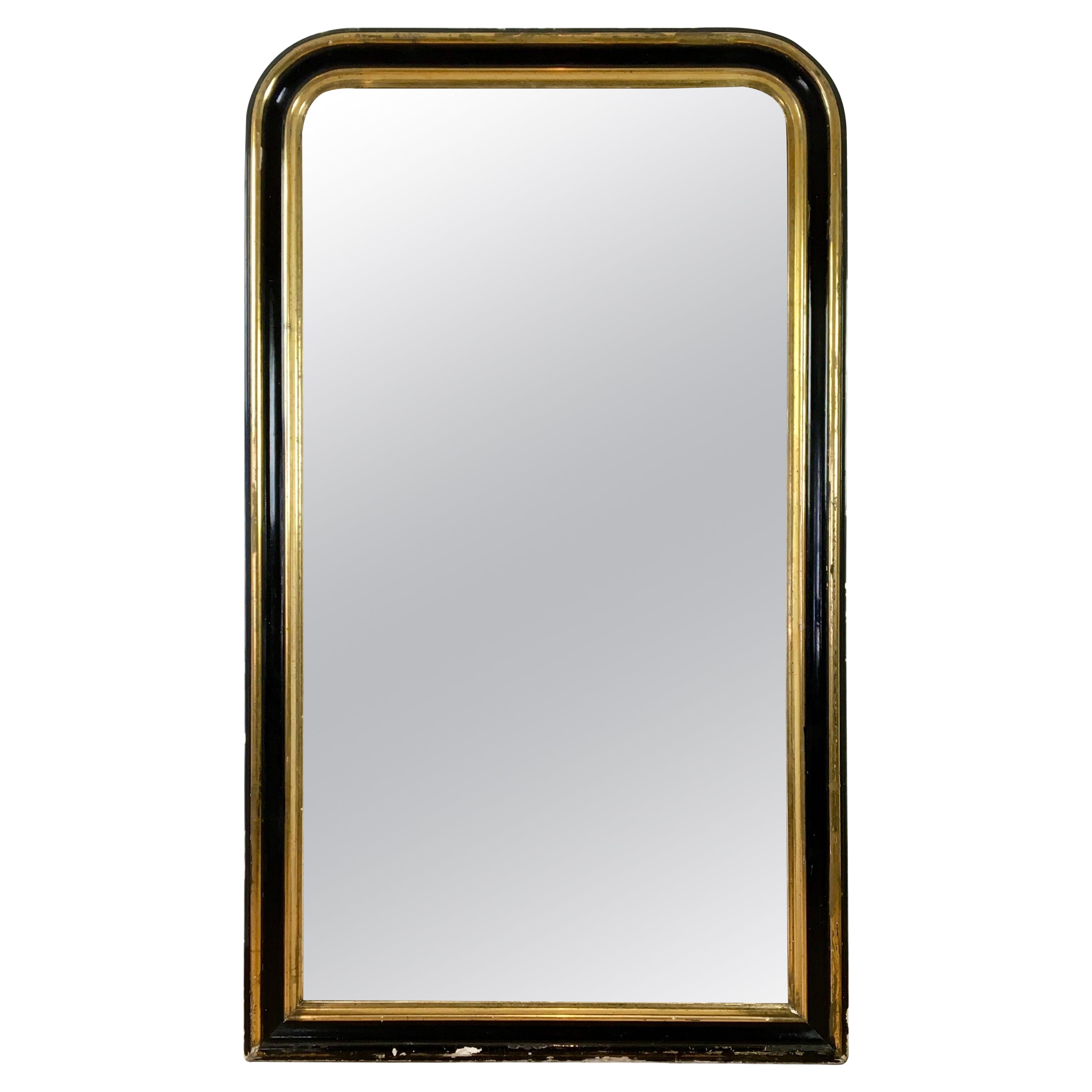 1800's long gold gilded floor or mantle mirror at 1stDibs gold gilded floor mirror, long gold