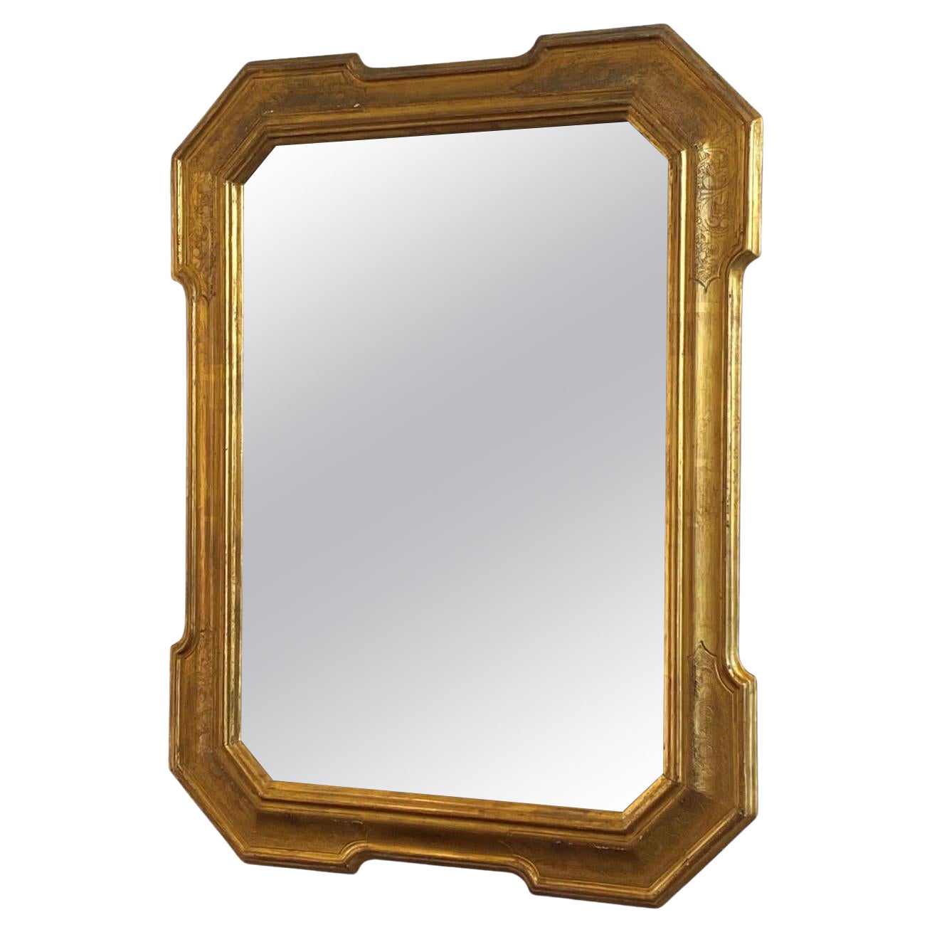 Louis Philippe Giltwood Mirror, circa 1850 For Sale