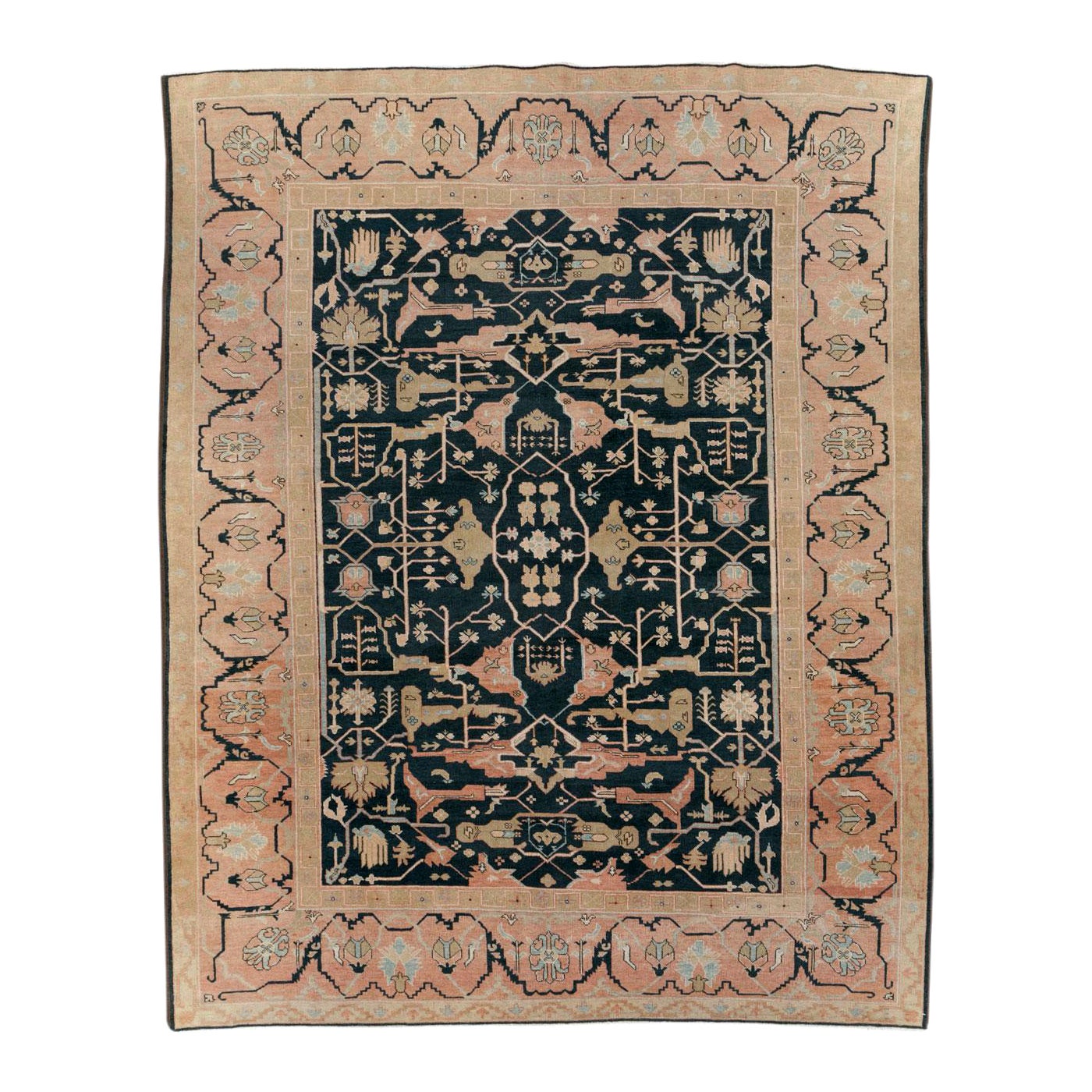 Galerie Shabab Collection Handmade Persian Bidjar Small Room Size Carpet For Sale