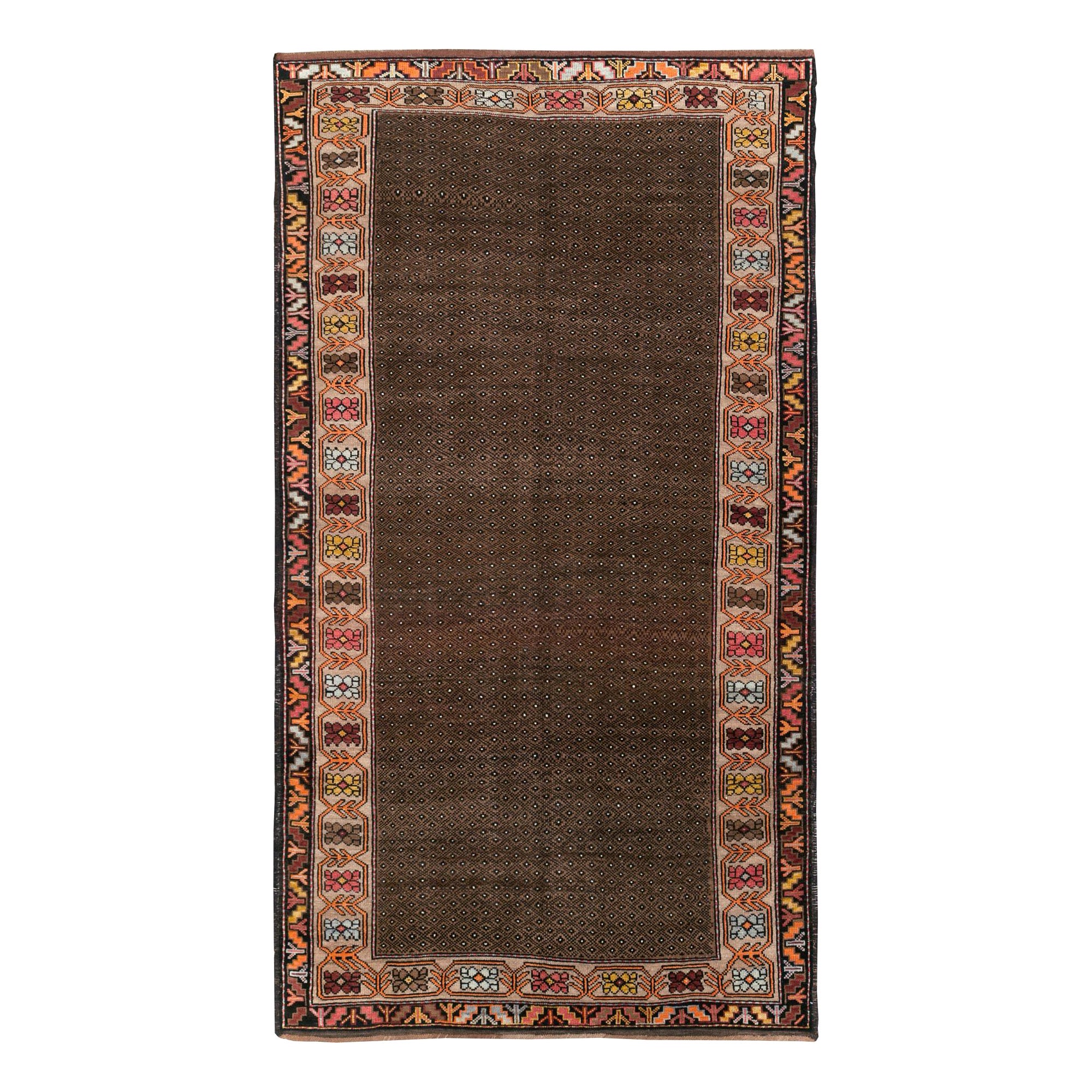 Galerie Shabab Collection Mid-20th Century Handmade Turkish Tribal Gallery Rug For Sale