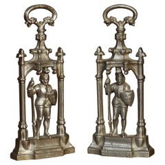 Antique Pair of Cast Iron Door Stops