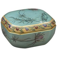 Daum Nancy Enameled Glass Box, circa 1910 7