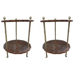 Vintage French Louis XVI Style Maison Bagues Inspired Tables
