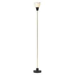 Ignazio Gardella 'Coppa Aperta Piantana' Floor Lamp in Black Marble and Brass