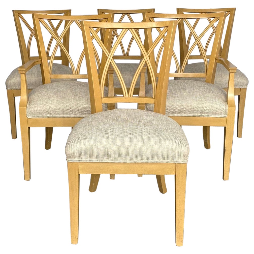 Trouvailles Moder Dining Chairs Set of 6 For Sale