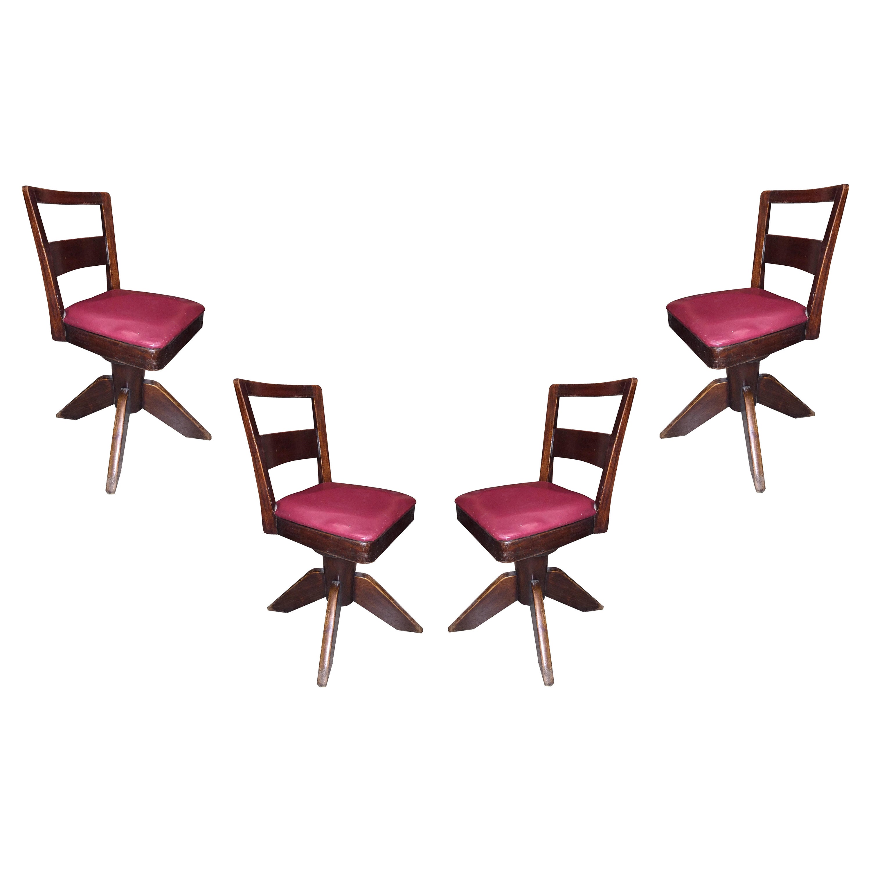 4 Chair, Italian, 1950 For Sale