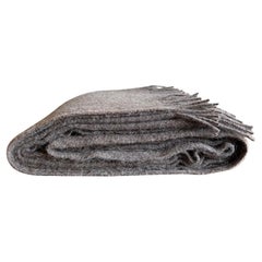 Mason - Plaid en laine d'alpaga avec frange en forme de champignon