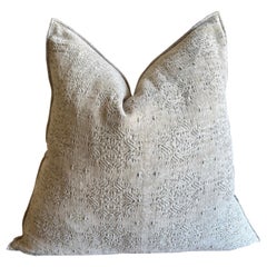 Stone Washed Jacquard French Accent Pillow, Ciment