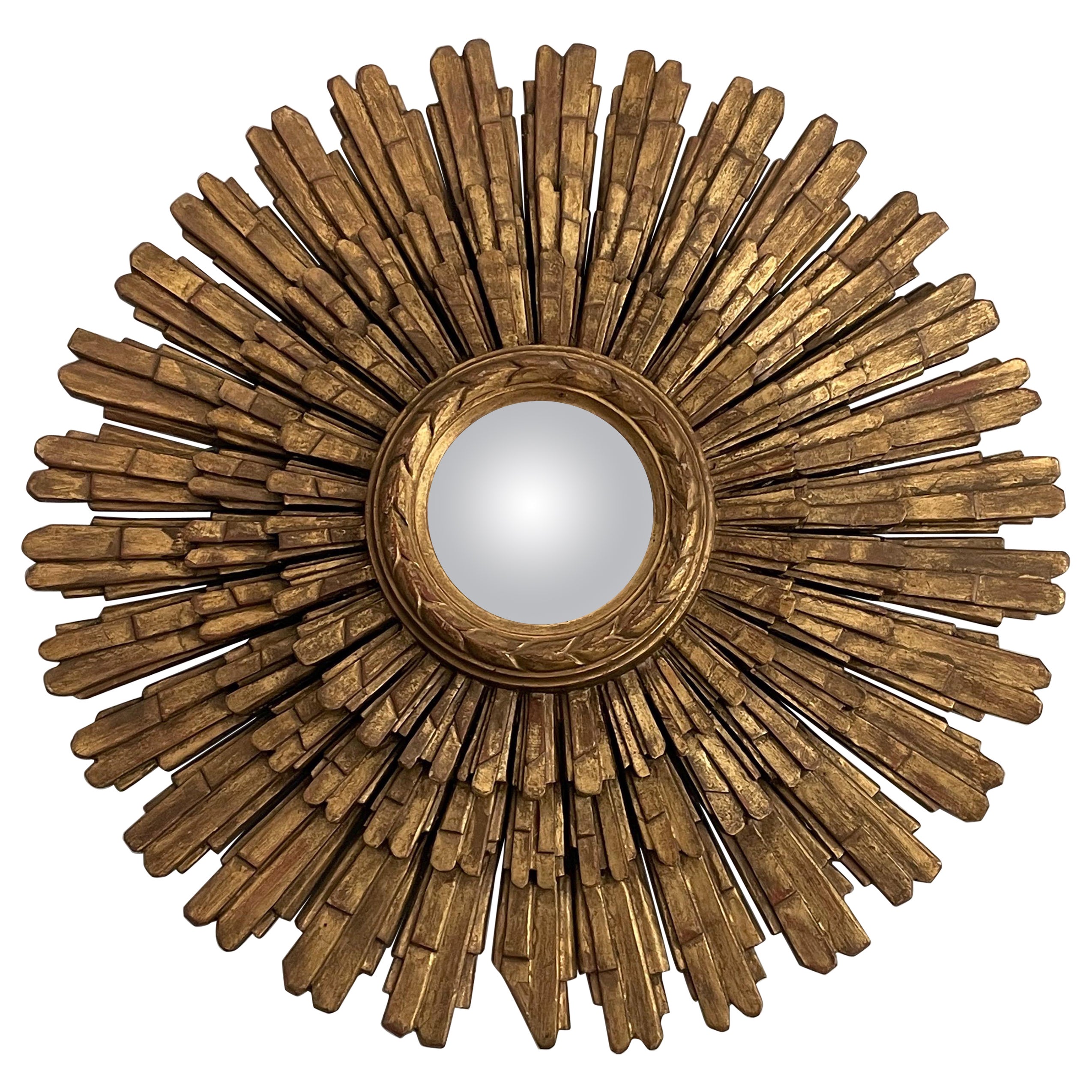 Italian Giltwood Sunburst Mirror