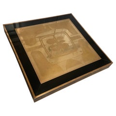 Acid-Etched Brass Coffee Table