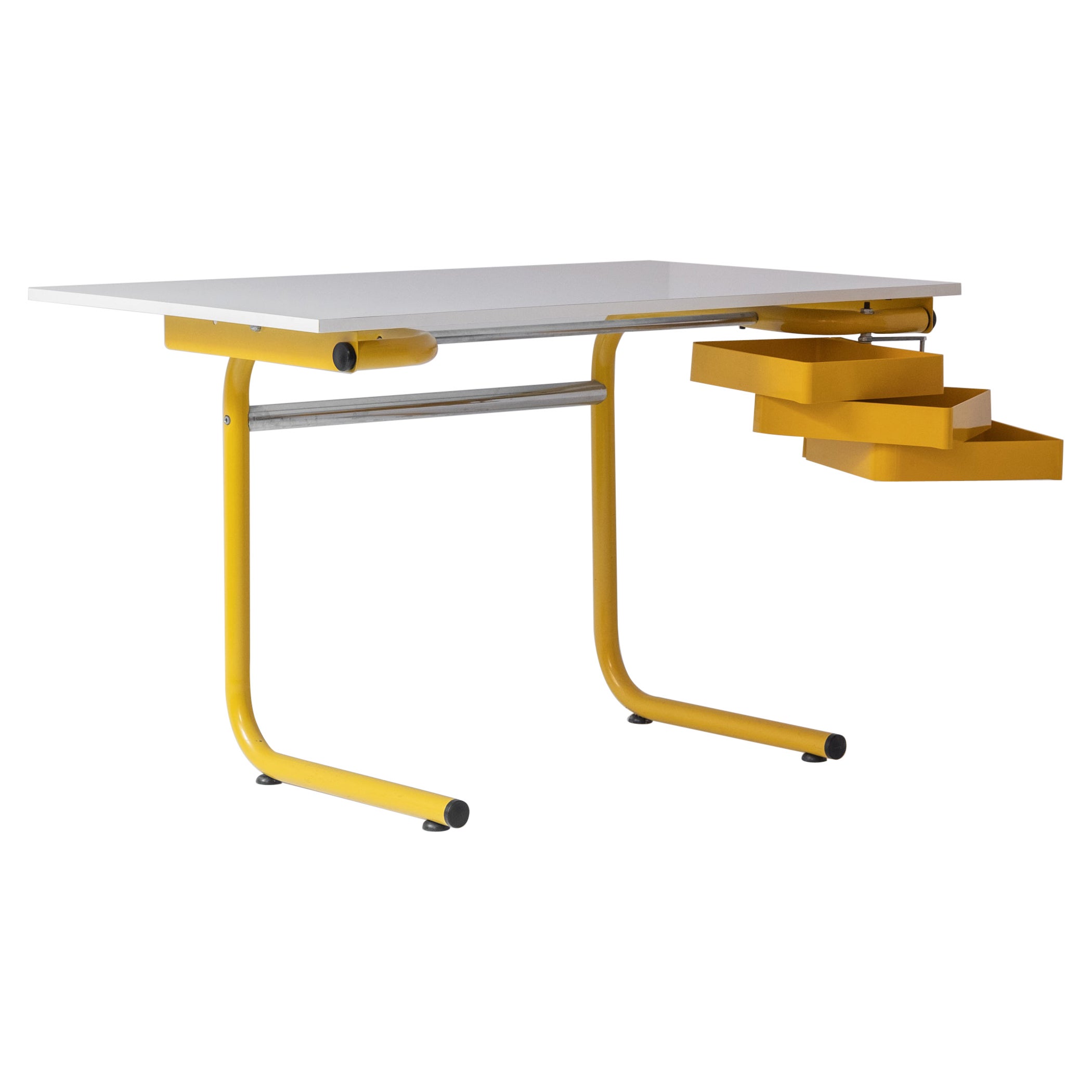 Desk or Drafting Table by Joe Colombo for Bieffeplast, Italy, 1970s
