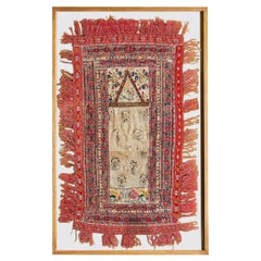 Antique Patchwork of Various Red Detailed Embroideries, Greece, 18-19th Century