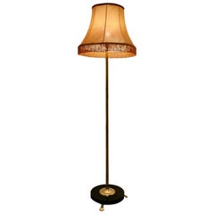 Art Deco Odeon Style Black and Brass Standard or Floor Lamp