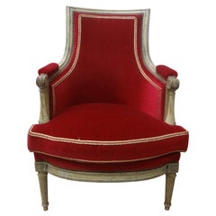 Bergère Directoire française du 18e siècle